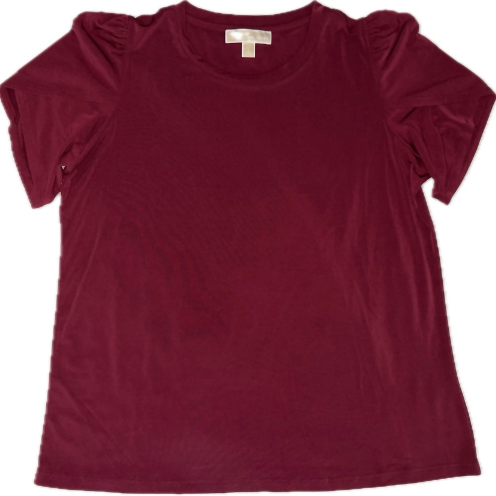 Michael Kors Elegant Burgundy Women's Top